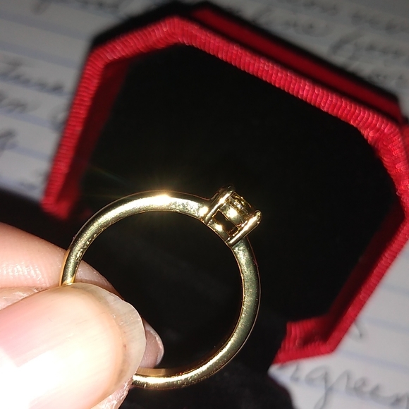 Princess 0.25ct Diamond Cut Lab Created Russian Alexandrite sz 7 Ring - Picture 6 of 7